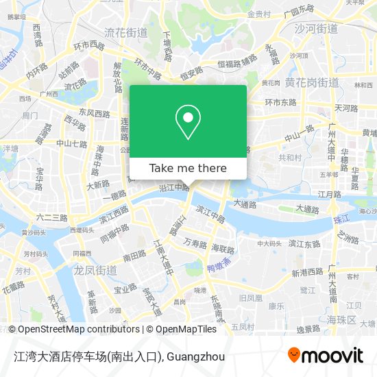 江湾大酒店停车场(南出入口) map