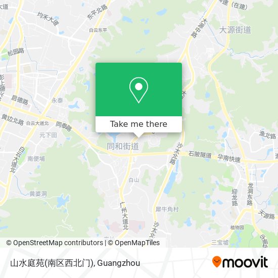 山水庭苑(南区西北门) map