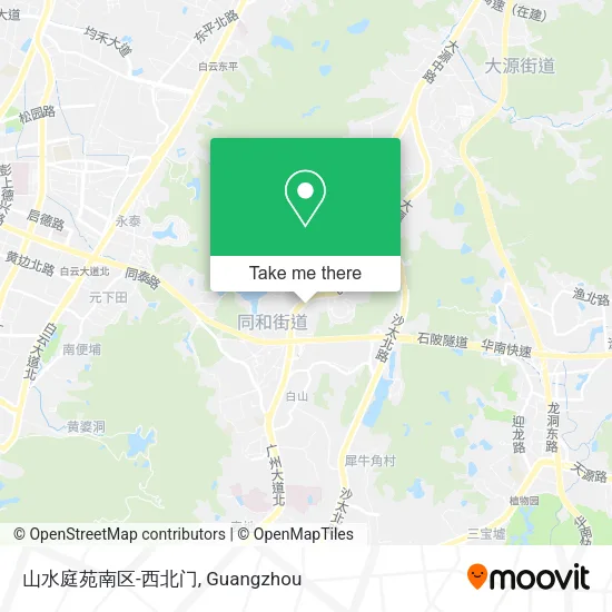 山水庭苑南区-西北门 map