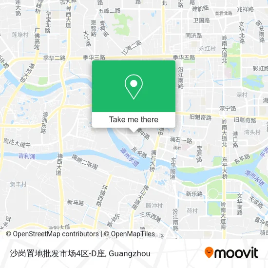沙岗置地批发市场4区-D座 map