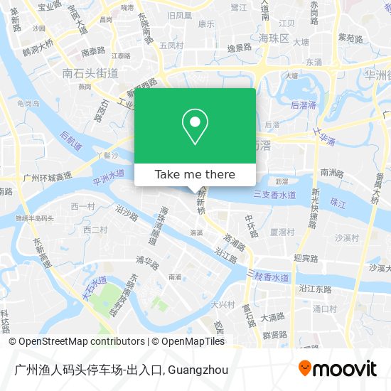 广州渔人码头停车场-出入口 map