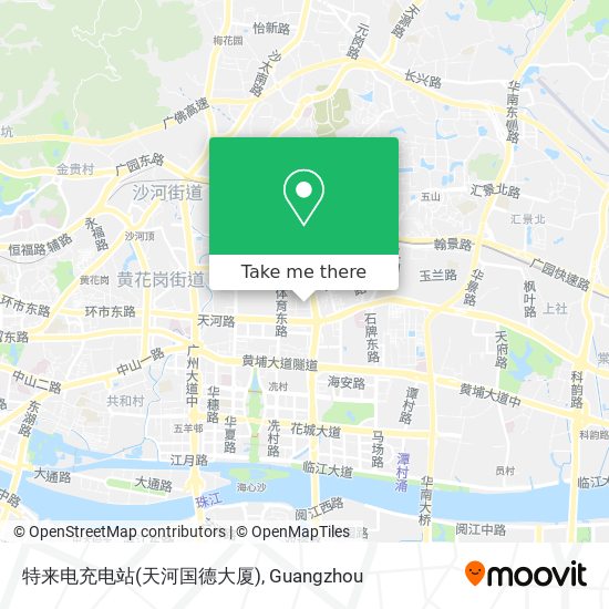 特来电充电站(天河国德大厦) map
