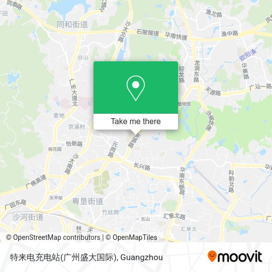 特来电充电站(广州盛大国际) map