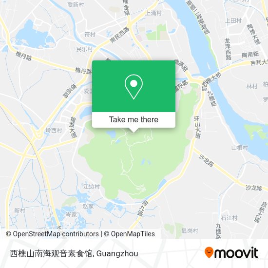 西樵山南海观音素食馆 map