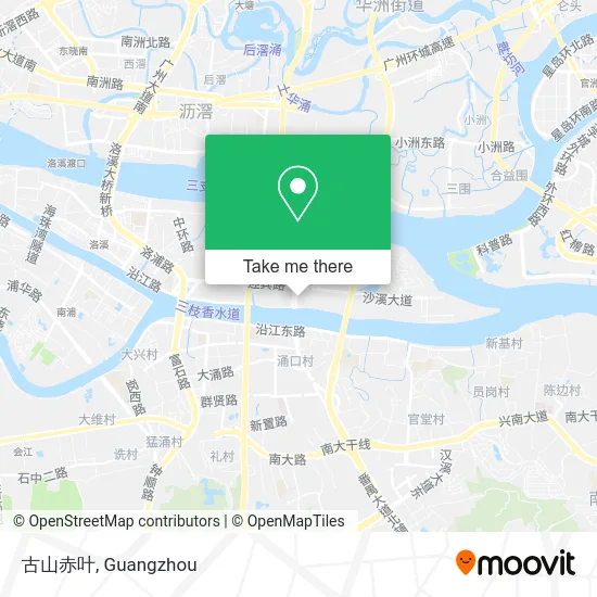 古山赤叶 map