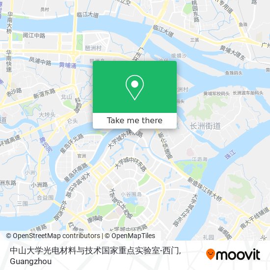 中山大学光电材料与技术国家重点实验室-西门 map