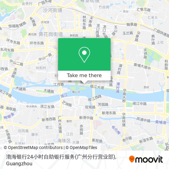 渤海银行24小时自助银行服务(广州分行营业部) map