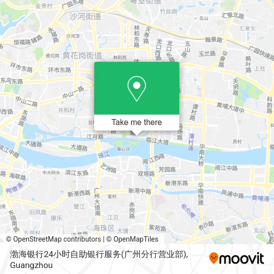 渤海银行24小时自助银行服务(广州分行营业部) map
