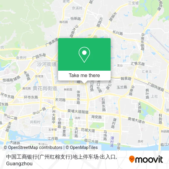 中国工商银行(广州红棉支行)地上停车场-出入口 map