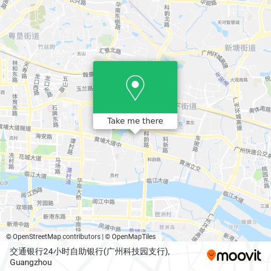 交通银行24小时自助银行(广州科技园支行) map
