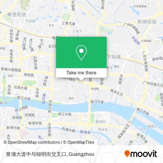 黄埔大道中与锦明街交叉口 map