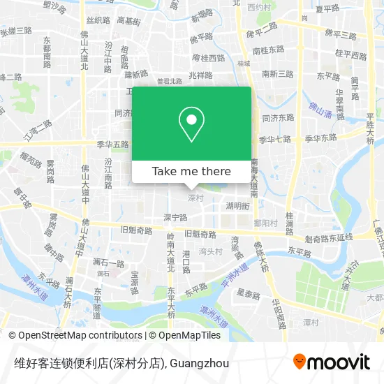 维好客连锁便利店(深村分店) map