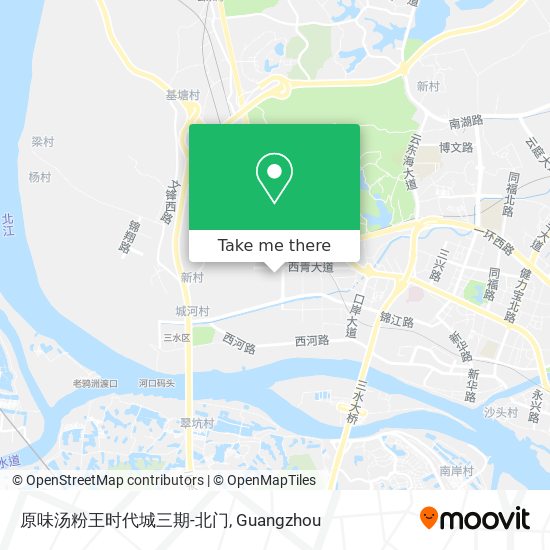 原味汤粉王时代城三期-北门 map