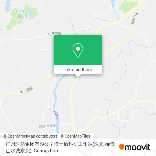 广州医药集团有限公司博士后科研工作站(珠光·御景山水城东北) map