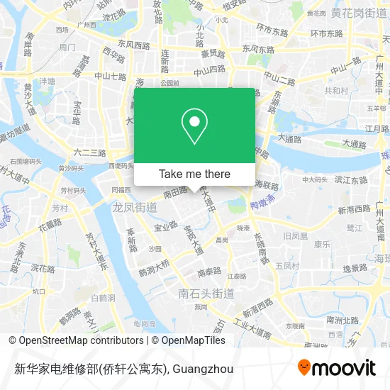 新华家电维修部(侨轩公寓东) map