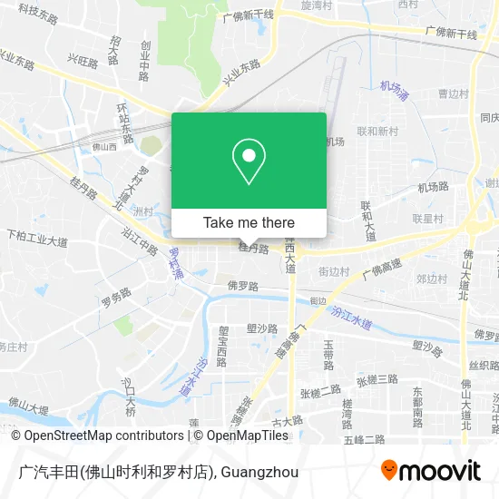 广汽丰田(佛山时利和罗村店) map