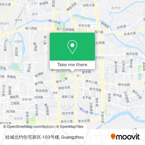 桂城北约住宅新区-103号楼 map