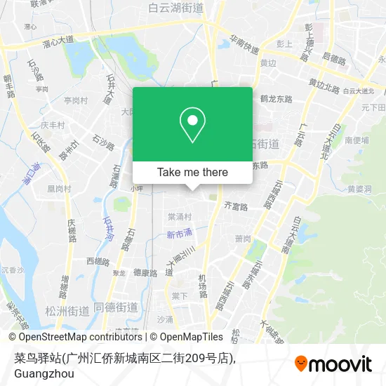 菜鸟驿站(广州汇侨新城南区二街209号店) map