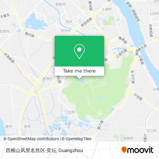 西樵山风景名胜区-奕坛 map
