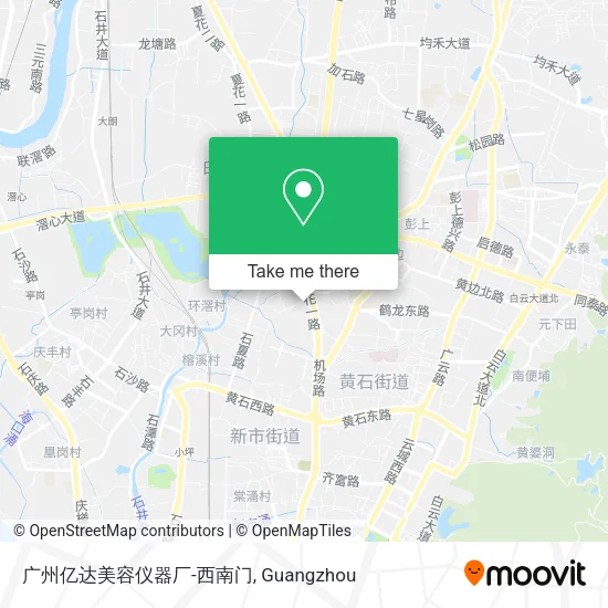 广州亿达美容仪器厂-西南门 map