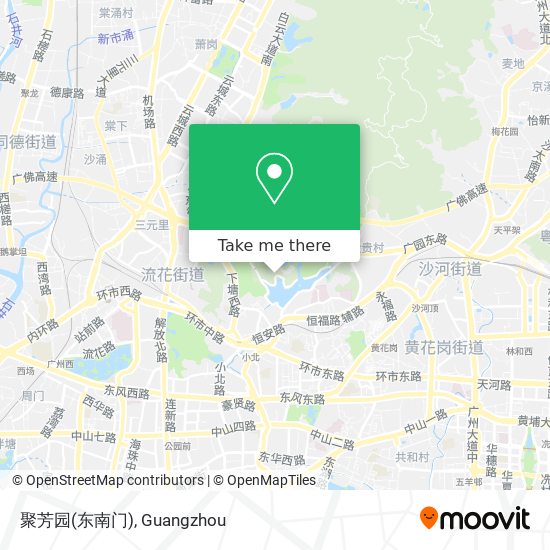 聚芳园(东南门) map