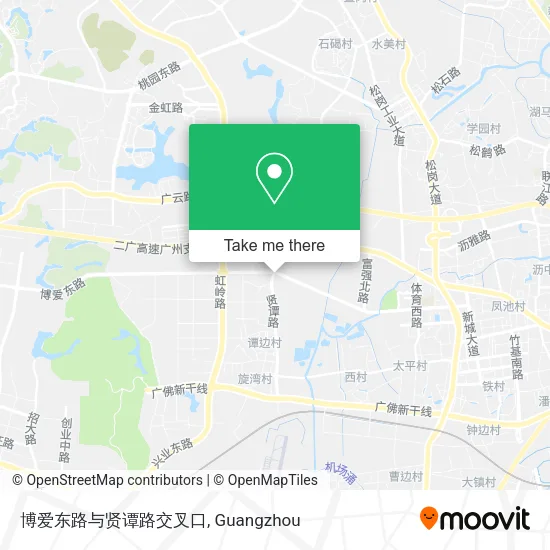 博爱东路与贤谭路交叉口 map