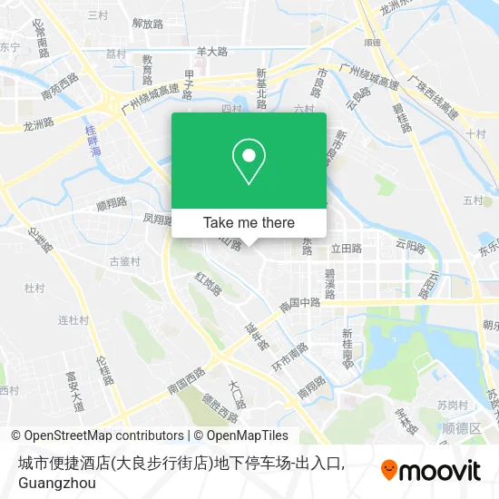 城市便捷酒店(大良步行街店)地下停车场-出入口 map