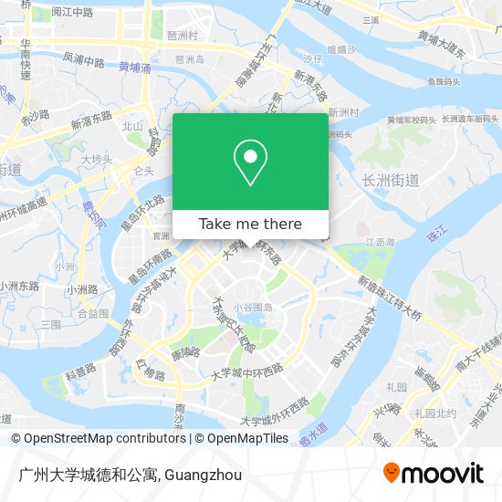 广州大学城德和公寓 map