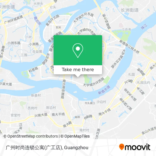 广州时尚连锁公寓(广工店) map