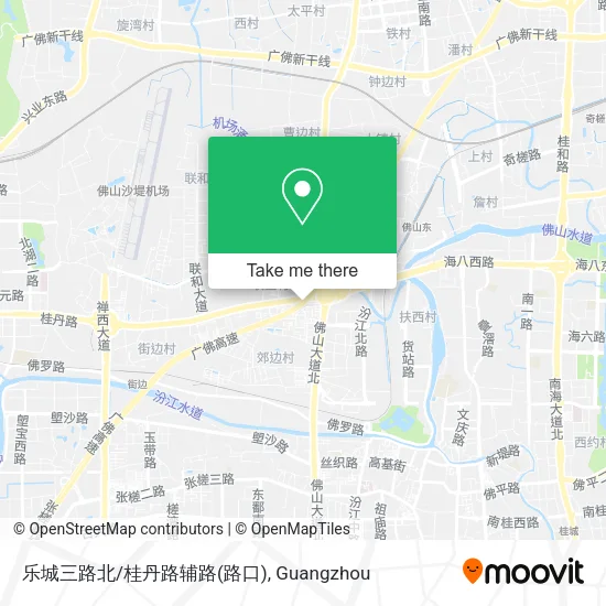 乐城三路北/桂丹路辅路(路口) map
