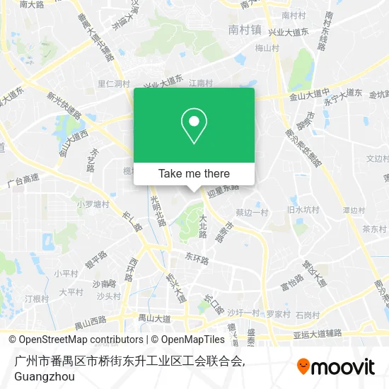 广州市番禺区市桥街东升工业区工会联合会 map
