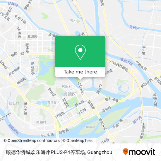 顺德华侨城欢乐海岸PLUS-P4停车场 map