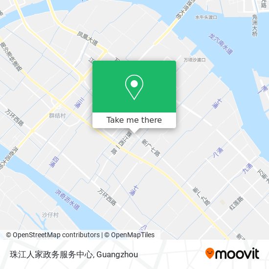 珠江人家政务服务中心 map