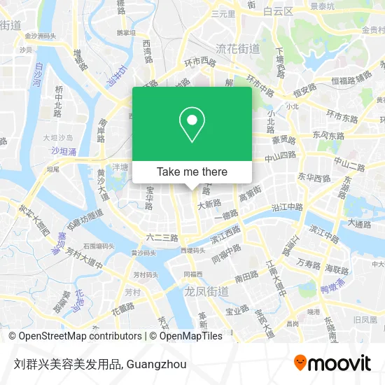刘群兴美容美发用品 map
