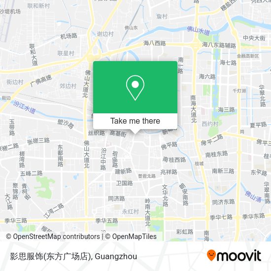 影思服饰(东方广场店) map