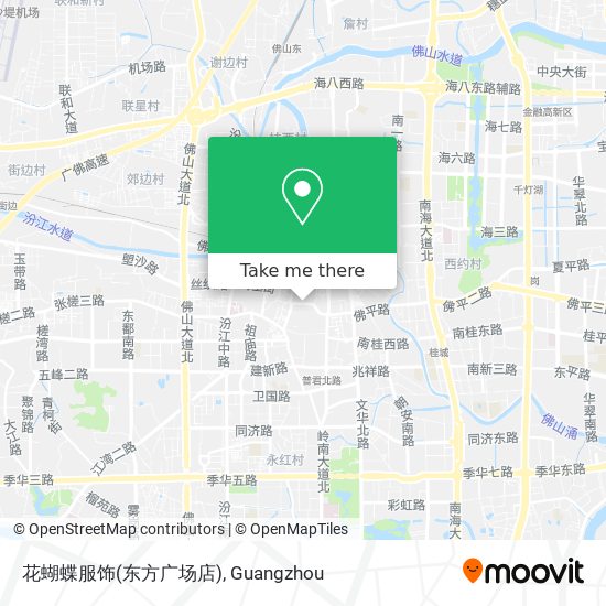 花蝴蝶服饰(东方广场店) map