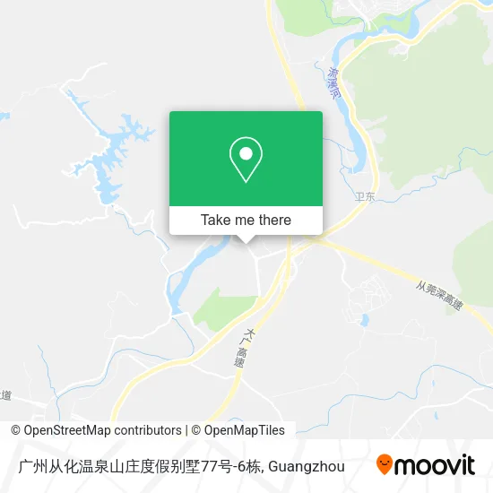 广州从化温泉山庄度假别墅77号-6栋 map