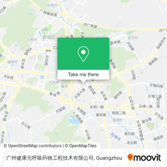 广州健康元呼吸药物工程技术有限公司 map