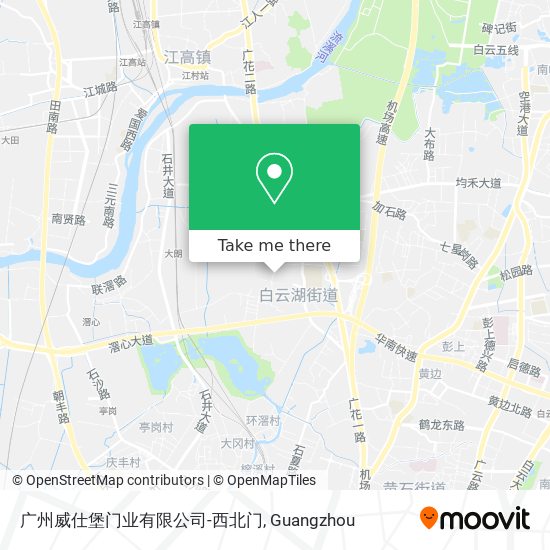 广州威仕堡门业有限公司-西北门 map