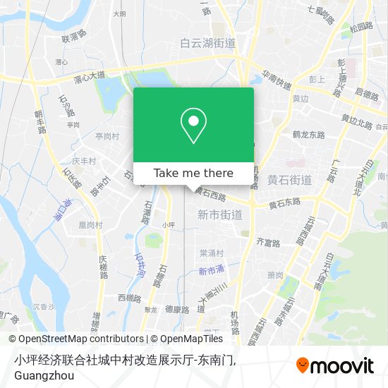 小坪经济联合社城中村改造展示厅-东南门 map