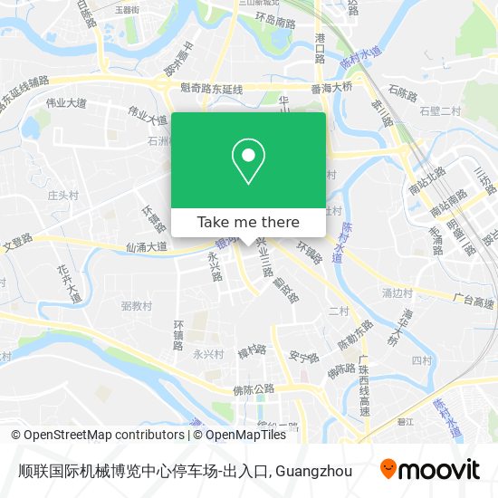 顺联国际机械博览中心停车场-出入口 map