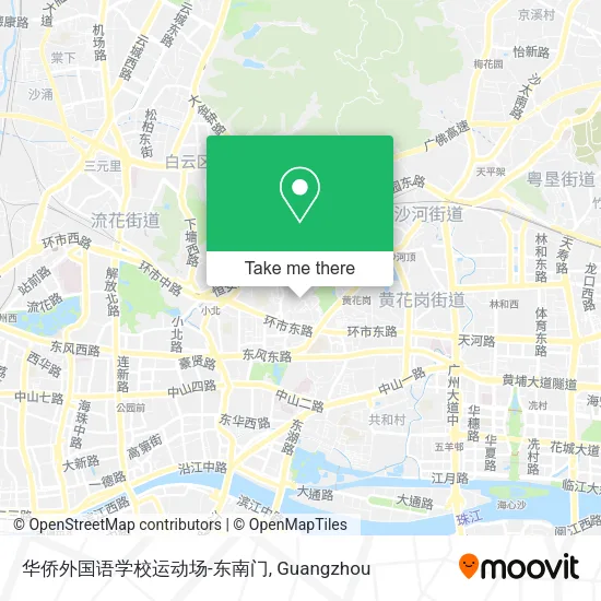华侨外国语学校运动场-东南门 map