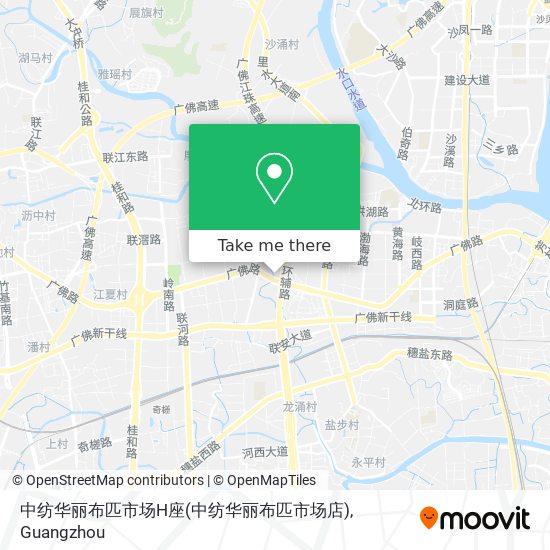 中纺华丽布匹市场H座(中纺华丽布匹市场店) map