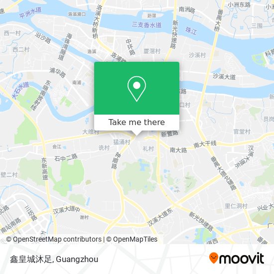 鑫皇城沐足 map