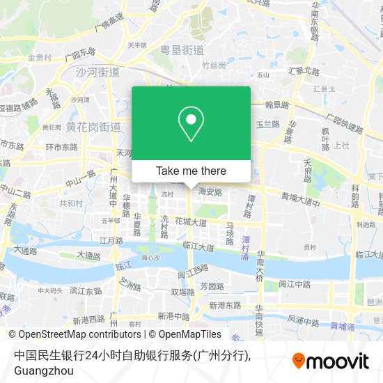 中国民生银行24小时自助银行服务(广州分行) map