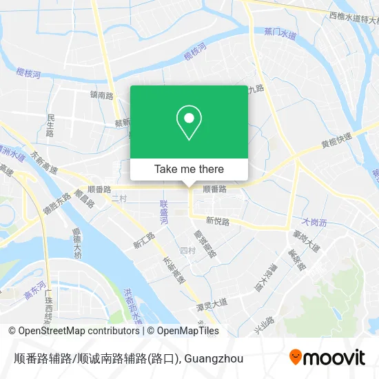 顺番路辅路/顺诚南路辅路(路口) map