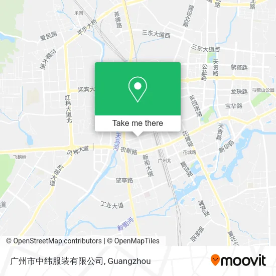 广州市中纬服装有限公司 map
