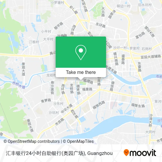 汇丰银行24小时自助银行(奥园广场) map