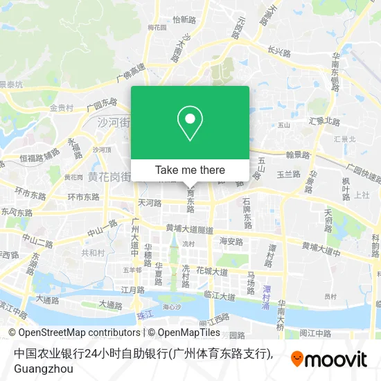 中国农业银行24小时自助银行(广州体育东路支行) map