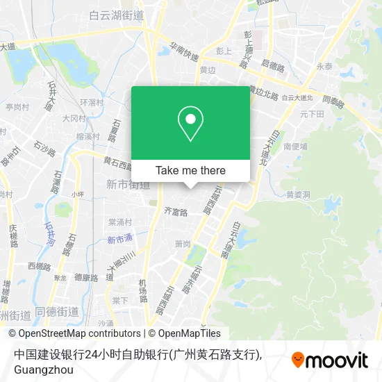 中国建设银行24小时自助银行(广州黄石路支行) map